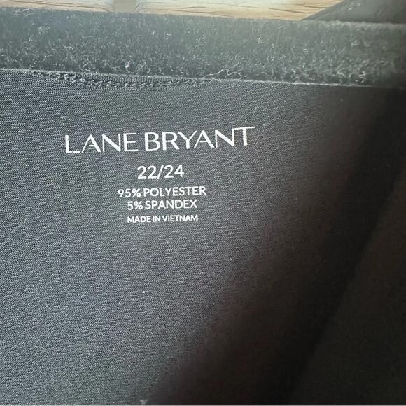 Lane Bryant blouse cow Nick black blouse, minimalist career wear plus size - Picture 4 of 9